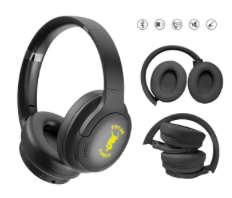 Audífonos Bluetooth De Cancelación De Ruido Manos Libres De Diadema Ajustable Guetta A2828 Negro