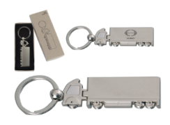 Llavero Metalico Camion Lm9 Plateado