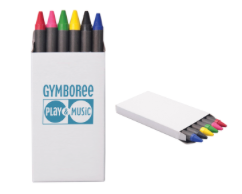 Juego 6 Lapices Cera Imagina A2236 Blanco