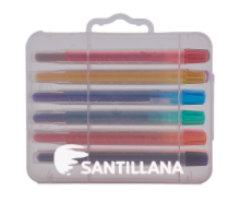 Estuche 12 Crayolas Matiz A2387 Transparente