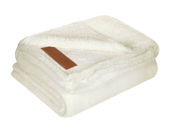 Frazada Con Textura Tipo Borrego